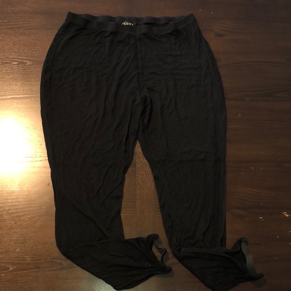 ASOS Lightweight black stirrup leggings UK 22